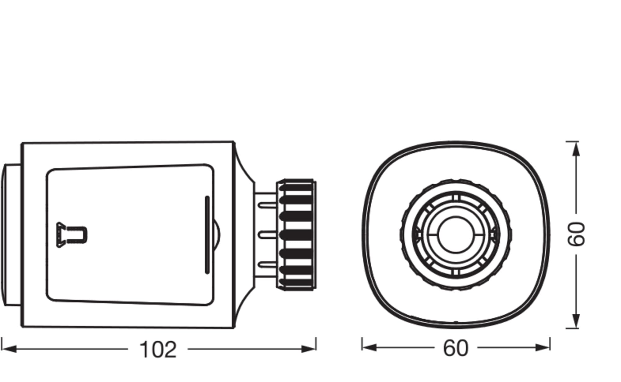 Osram Smart+ WiFi Termostato per termosifone, IP20, plastica, bianco, confezione da 3 | SMART+ - Termostato per radiatore WIFI in plastica, bianco, 3 pezzi