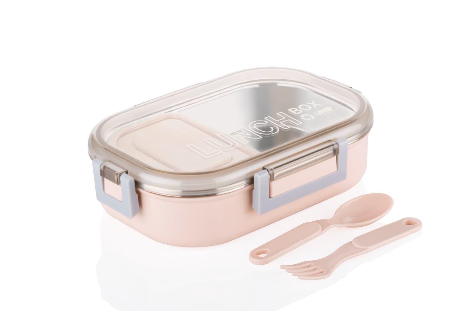 GYOU Lunch Box with Fork Chopstick & Spoon I Stainless Steel 3 Compartment Insulated Tiffin Sealed Leakage Proof Lid I Heating & Water Insulation Design I for Office School & Travelling (900ml) (B0CJ5TJS8W) Amazon Price History, Amazon Price Tracker