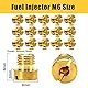 Vergaser Düsen, 15 PCS M6 Vergaser Düse Hauptdüsenset Satz, für 12mm - 17,5mm Dellorto Vergaser für Roller Motorrad Schaltmoped, 60, 65, 70, 75, 80, 85, 90, 95, 100, 105, 110, 115, 120, 125, 130