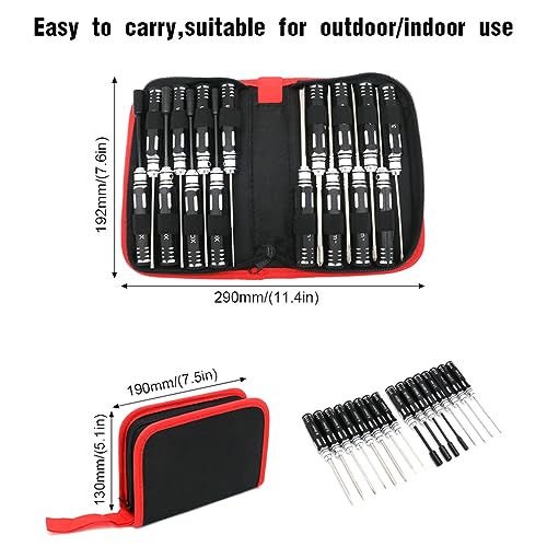 RC Tool Kit Screwdriver Set Pliers, RC Hex Driver Set RC Tools - Image 2