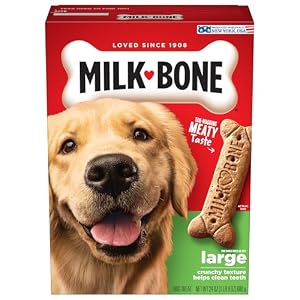 Milk Bone Original Dog Treats for Large Dogs 24 Ounce Crunchy Biscuit Helps Clean Teeth Pack of 2