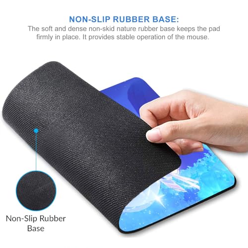 Image of Gadgets WRAP Gaming Mouse Pad 7.5 x 9 Inch, Anti-Slip, Spill-Resistant, Ideal for Home, Office, Gaming Setups - Columbina