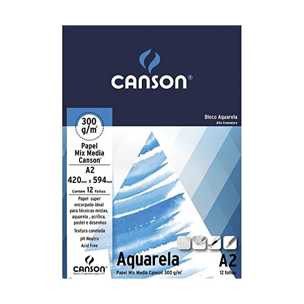 Bloco de Papel Para Aquarela