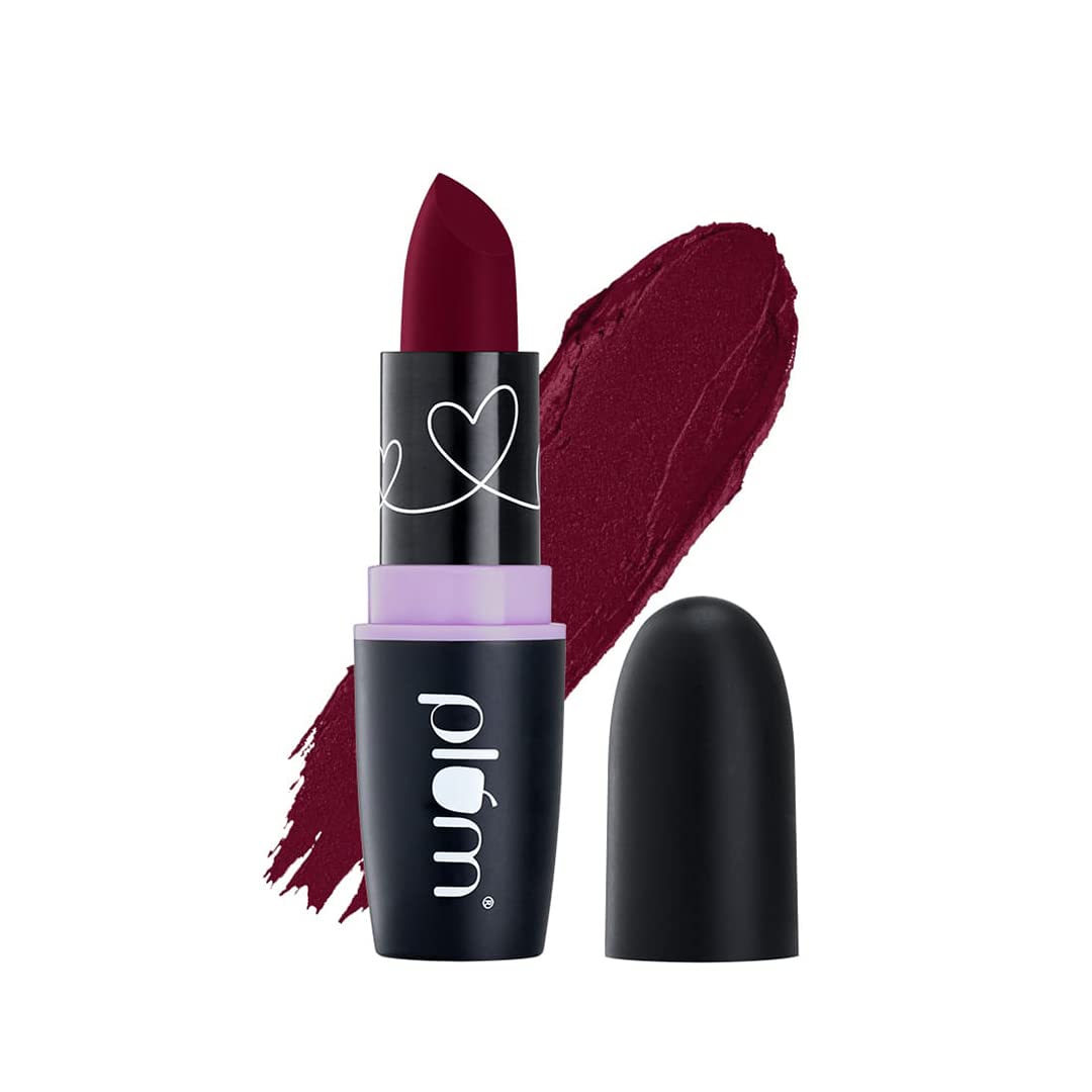 Plum Matterrific Lipstick | Highly Pigmented | Nourishing & Non-Drying | 100% Vegan & Cruelty Free | Date Night - 128 (Wine)