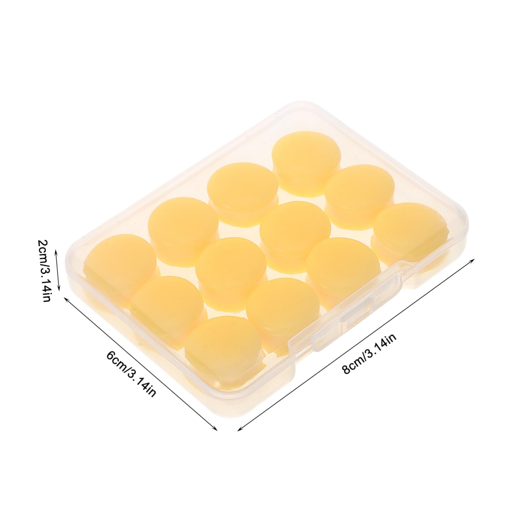 POPETPOP Silicone Ear Plugs for Swimmers 6 Pairs Noise Blocking Comfortable Fit for Swimming Bathing