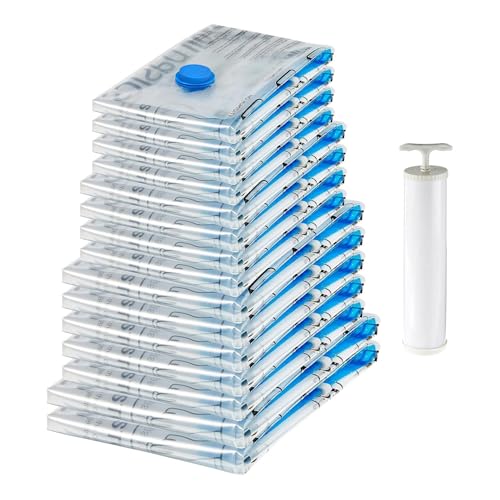 Amazon Basics Vacuum Storage Bags 15-Pack with Hand Pump - Image 2