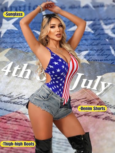 Image of ShawGobow Sexy Swimsuit for Women,Backless Scrunch Butt High Cut Monokini,One Piece Cheeky Bathing Suit Beach Pool Party