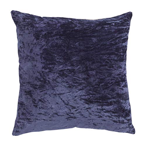 Linen & More Coussin décoratif Rayon Velours Bleu 45 x 45 cm Cover