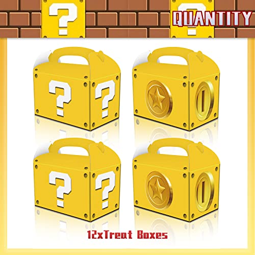 Ainste 12 Pcs Mario Party Gift Box,Mario Birthday Party Supplies,Mario Party Favors #TOP3