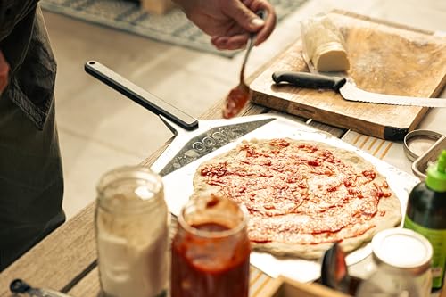 Ooni 12” (30 cm) Pizzaheber aus Aluminium – Leichter Pizzaschieber zum Einschießen und Herausnehmen von Pizza, kompatibel Pizzaöfen