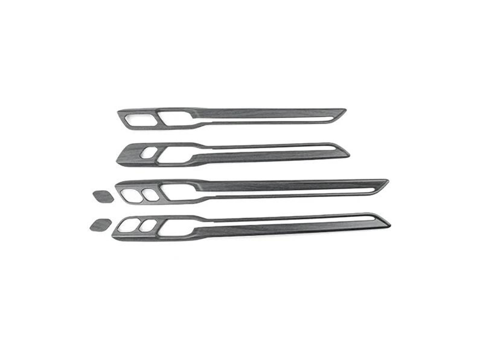 LHD RHD for Kia EV9 2023 2024 2025 Car Tuning Carbon Fiber Inner Door Panel Cover Trim Interior Decal Trim(RHD for Wood)