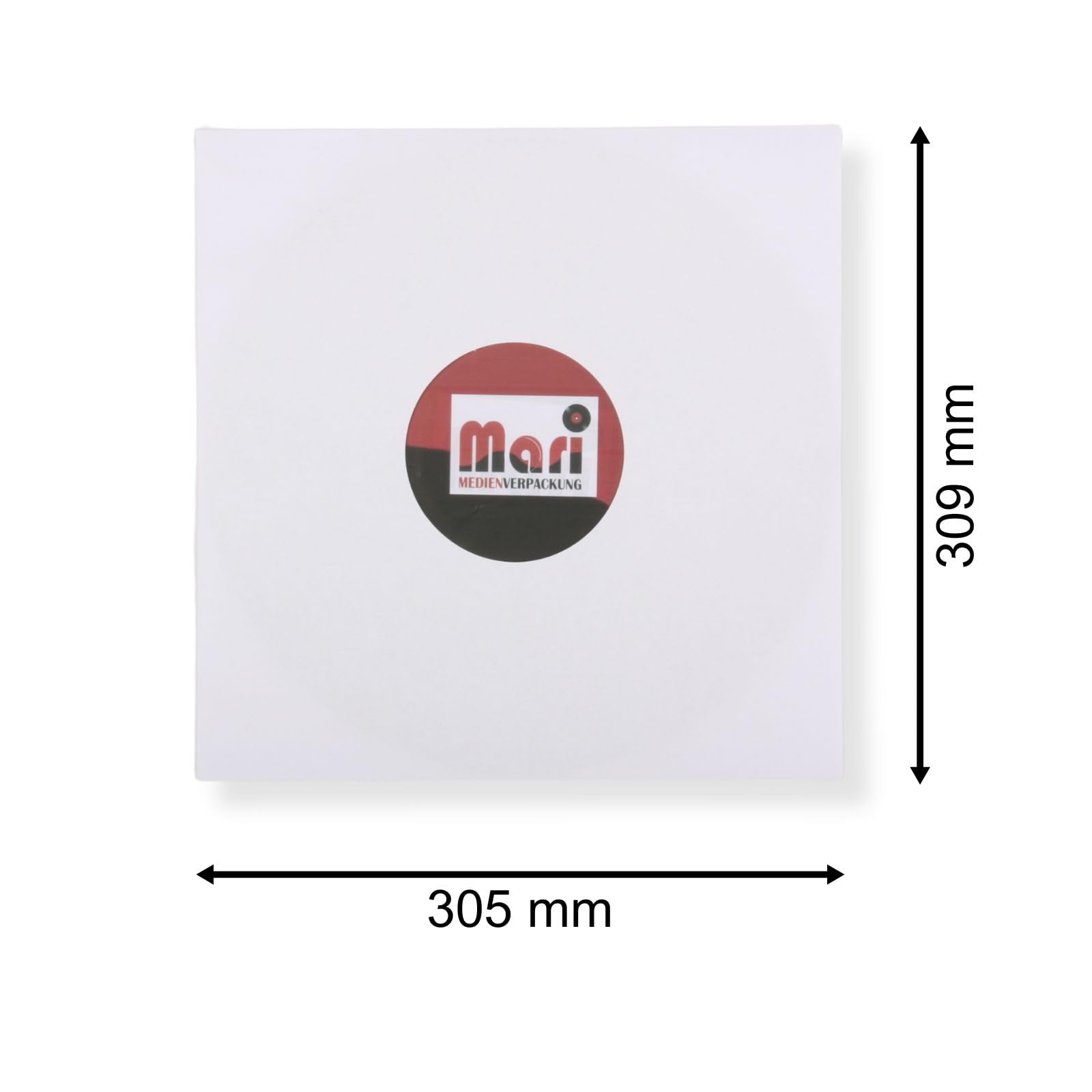 400 Stück LP Schallplatten Innenhüllen gefüttert 90 gramm reinweißes Papier Vinyl LP Maxi Single