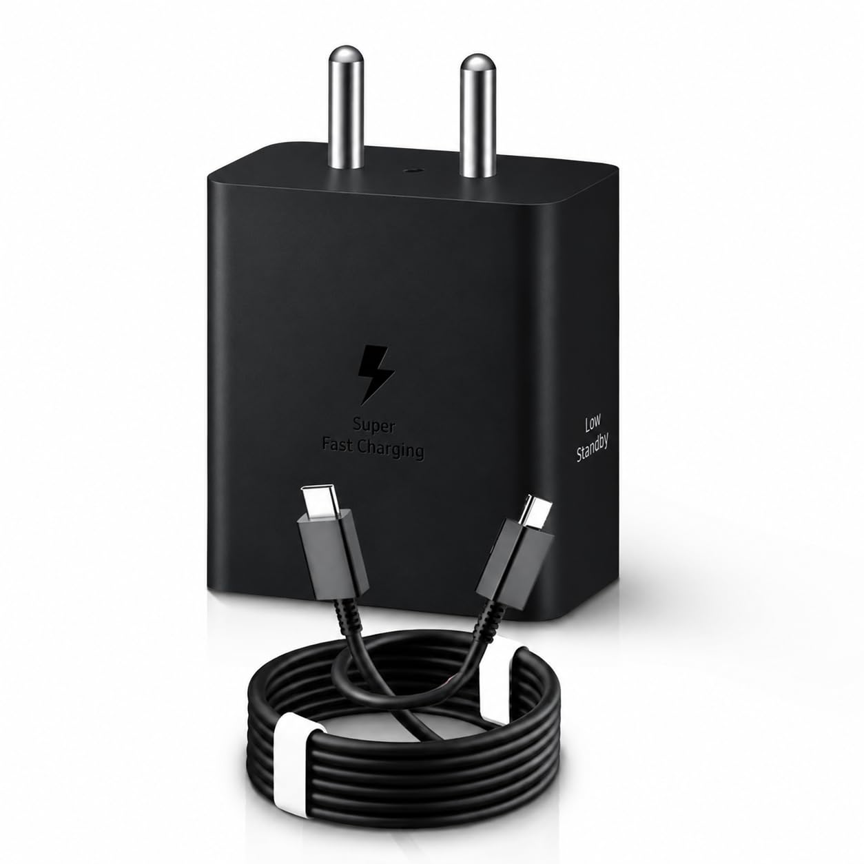 Iberls 45W PD Type-C Superfast Charger with 1M Cable for Samsung S25/S24/S23(Ultra,Fe,Plus)Tab S10(Fe+,Lite)A9+/ A11/S9 Fe+/Z Fold|Flip7/6/M17/M07/M36/A55/F16|45Watt USB C Fast Charging Adapter-Black-picture-30