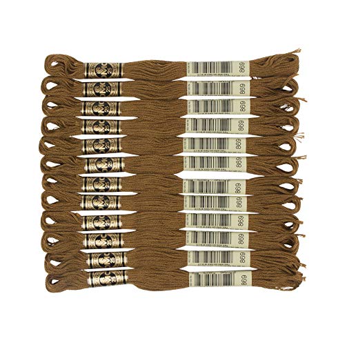 Image of DMC 6-Strand Embroidery Cotton Floss, Very Dark Hazelnut Brown