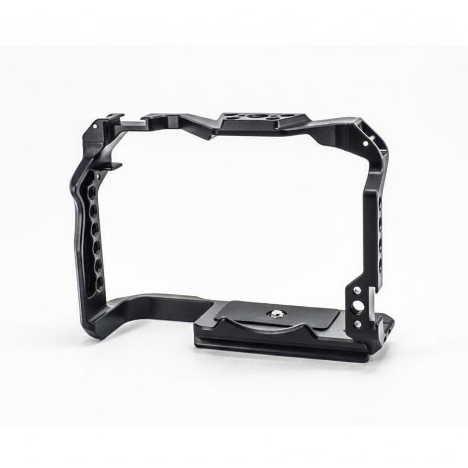 Precise Cutouts Canon Camera System R8 Frame Multiple Threaded Holes Rig Expandable Mounting Points Aluminum Lightweight for Videographers, Photographers, Filming, Eos-r8 Cage-image-5