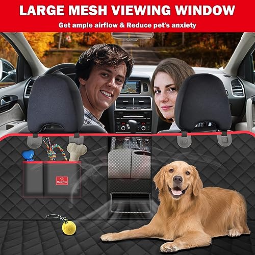 TantivyBo Dog Car Seat Cover, Durable Zipper Design Dog Car Hammock w/Mesh Window, Scratch-Proof & Waterproof – Pet Seat Cover for Cars Back Seat, Dog Seat Cover for Cars, SUVs & Trucks TantivyBo Dog Car Seat Cover, Durable Zipper Design Dog Car Hammock w/Mesh Window, Scratch-Proof & Waterproof – Pet Seat Cover for Cars Back Seat, Dog Seat Cover for Cars, SUVs & Trucks