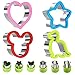Ensemble de Coupe-pain et Légumes Pour Enfants, 10 Pièces en acier Inoxydable Comfort Grip Fondant Cookie Cutters Accessoires Pour Boîte à Bento, Sanwich Coupe-légumes Cookie Cutter Cadeau de Noël