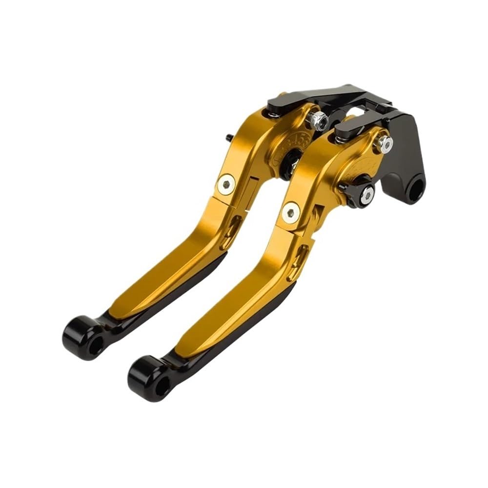 DJSHUOY Handlebar Brake Lever for Jinpeng 502 TRK502 TRK 502X Clutch Lever Brake Lever Set Adjustable Foldable Extendable Handle Levers Motorcycle(Yellow)