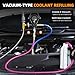 FOUR UNCLES Radiator & Coolant Pressure Tester and Vacuum Refill Kit - 28-Piece Universal Cooling System Leak Tester and Refiller for Cars Motorcycles Trucks (Black)