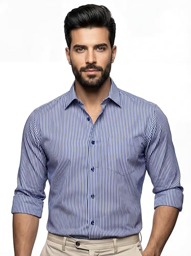 Image of Amazon Brand - INKAST Men's Printed Cotton Shirt | Full Sleeve | Regular Fit | Comfortable Formal Stylish Shirt for Men | Man Shirts for Professional Look