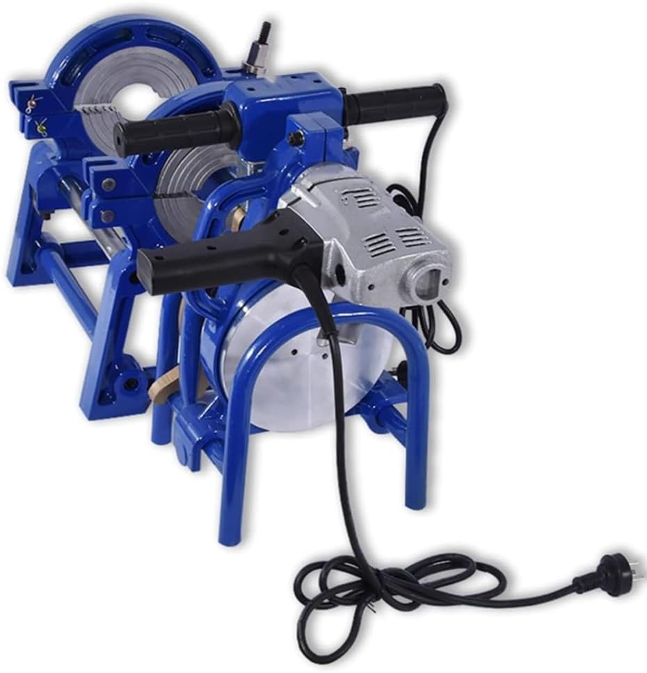 Hand Cranked Hot Melt Butt Welding Machine, 220V Pipe Fusion Welder Tool 63-160Mm PE PPR PB PVDF Butt Fusion Welding Machine Piping Hot Melt Engine
