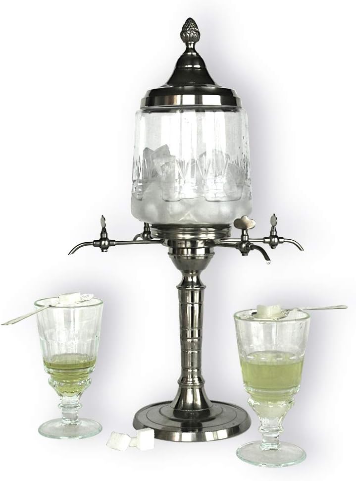 Traditional, Belle Epoque Metal Absinthe Fountain, 4 Spout