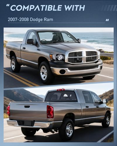 Image of Nilight Headlight and Taillight Combo for 2007 2008 2009 Dodge Ram