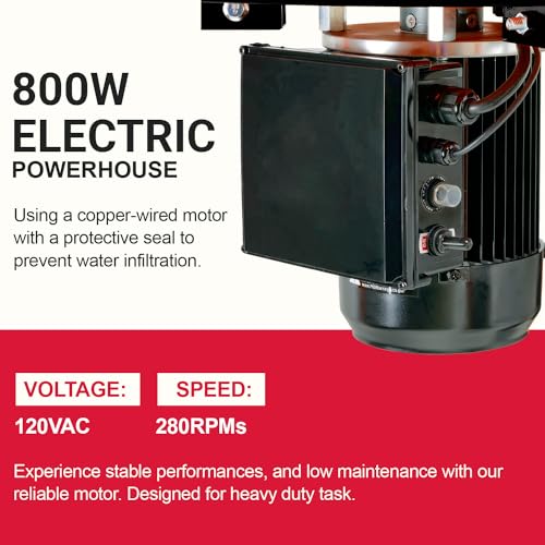 Kitchener Chicken Plucker De-Feather Remover Poultry and Fowl Food Processor Electric Stainless Steel Heavy Duty 1HP 120VAC 280RPM GFCI Connector 92 Soft Fingers 20" Drum Diameter