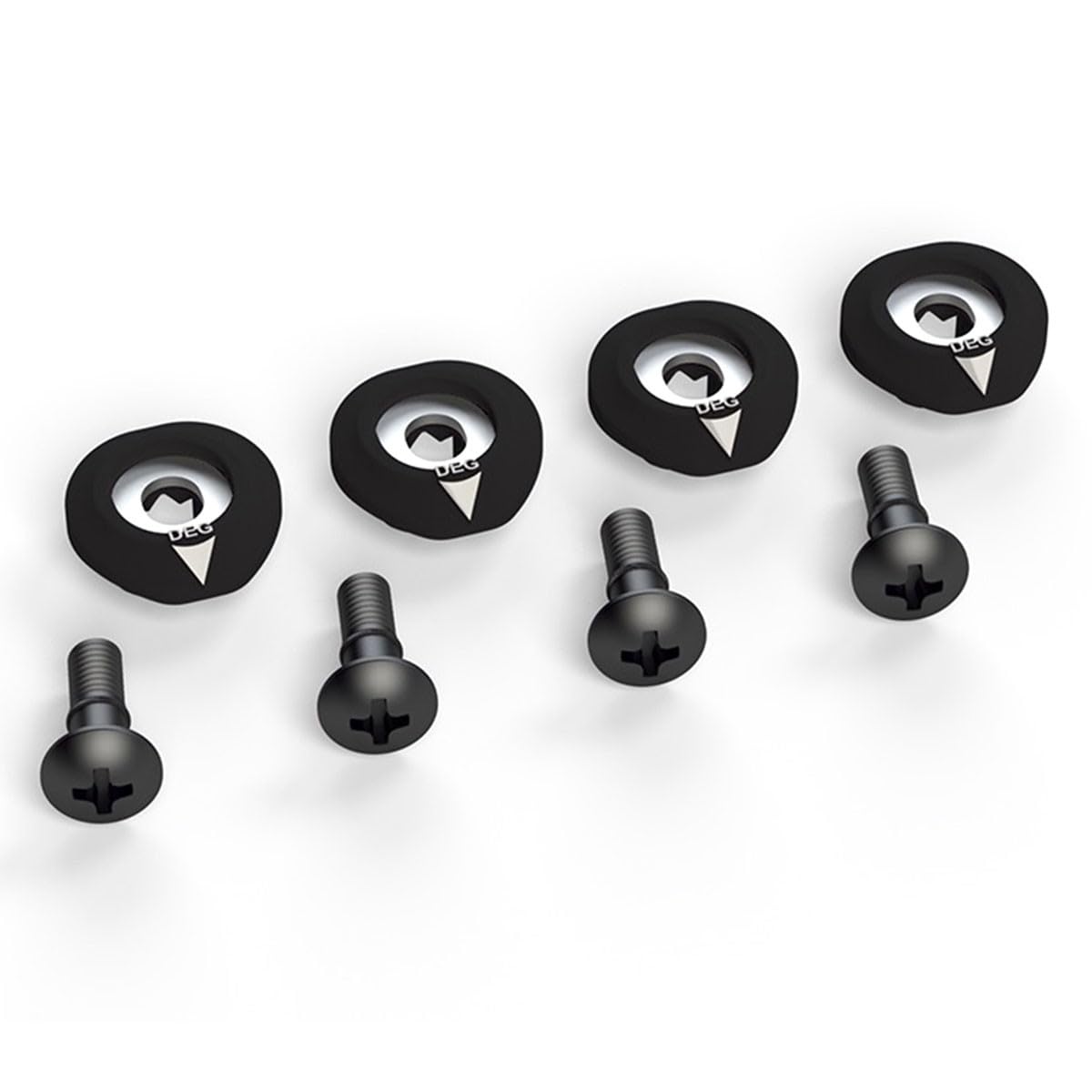 Ronix 2010-2018 M6 Baseless Wakeboard Boot Hardware (Set of 4), Black