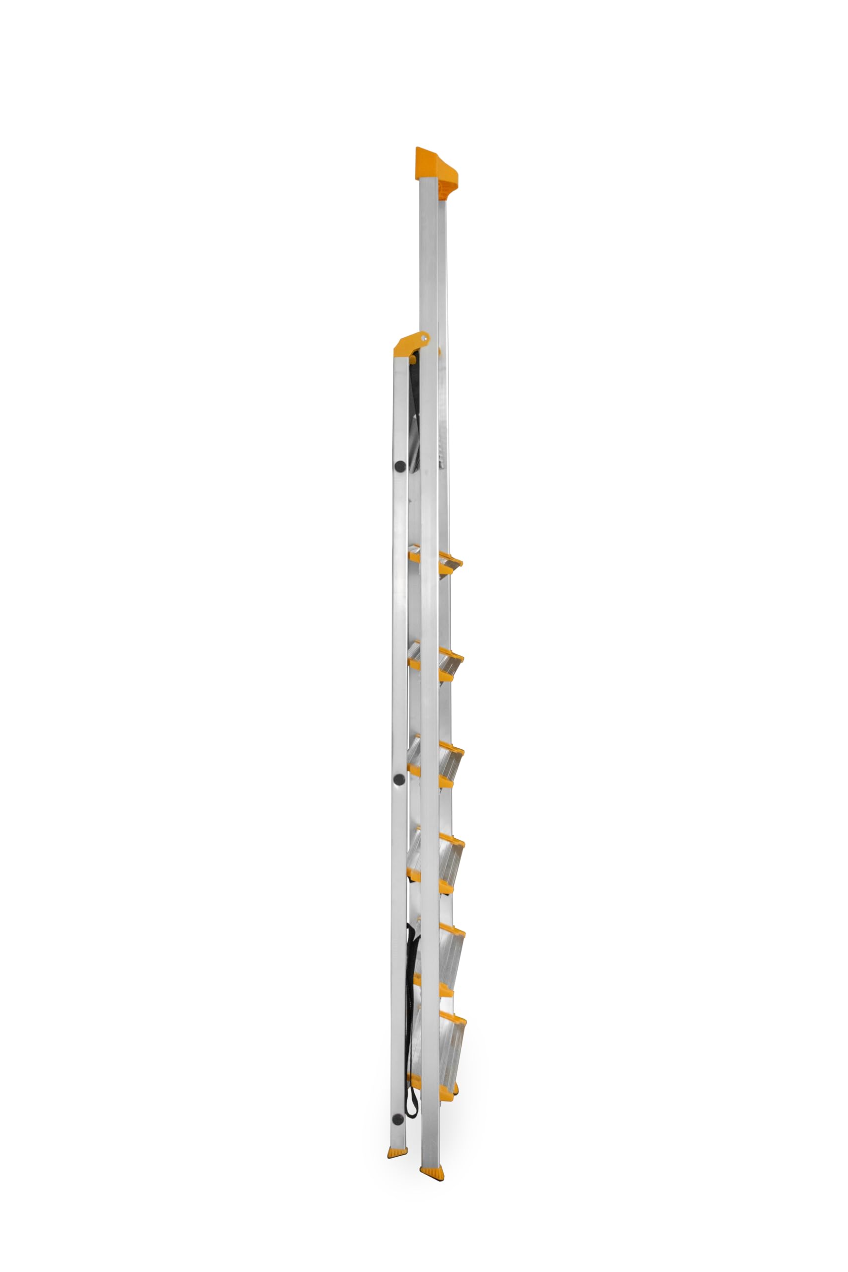 DRABEST Escabeau 7 Marches Pliable - Échelle en Aluminium - Escabeau Pliant avec Porte-Outils et Marches Extra Larges 120 mm avec Surface Antidérapante - Capacité de Charge 150 kg