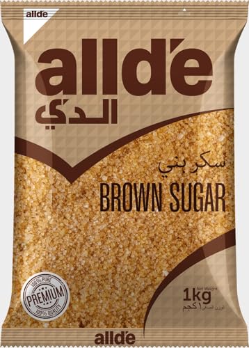 Allde Brown Sugar 1 kg | Premium Natural Brown Sugar | Fine Granules for Tea Coffee Baking Desserts & Everyday Sweetening | Hygienically Packed