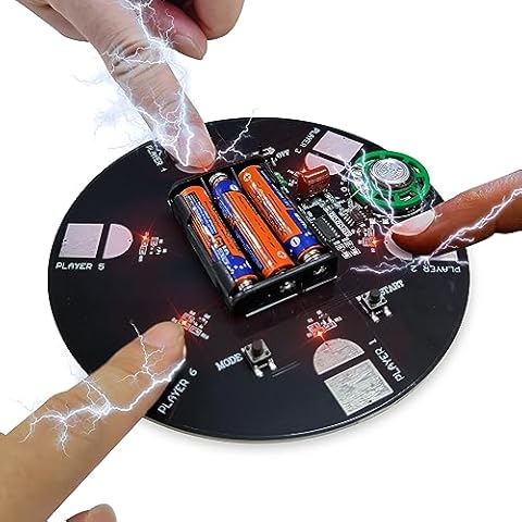 CCMIOCO Exciting Party Toys, Christmas Multiplayer Party Game Electric Shock Disk PCB, Lively Party Atmosphere Props (No Battery Included) Cover