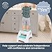 Dreambaby Toddler & Me 2 Step Stool - Designed for Kids & Adults - Holds up to 300lbs Maximum Weight Capacity - 10.5inch Tall & 15.4inch Wide - with Anti Slip Base Pads - Aqua - Model L6070