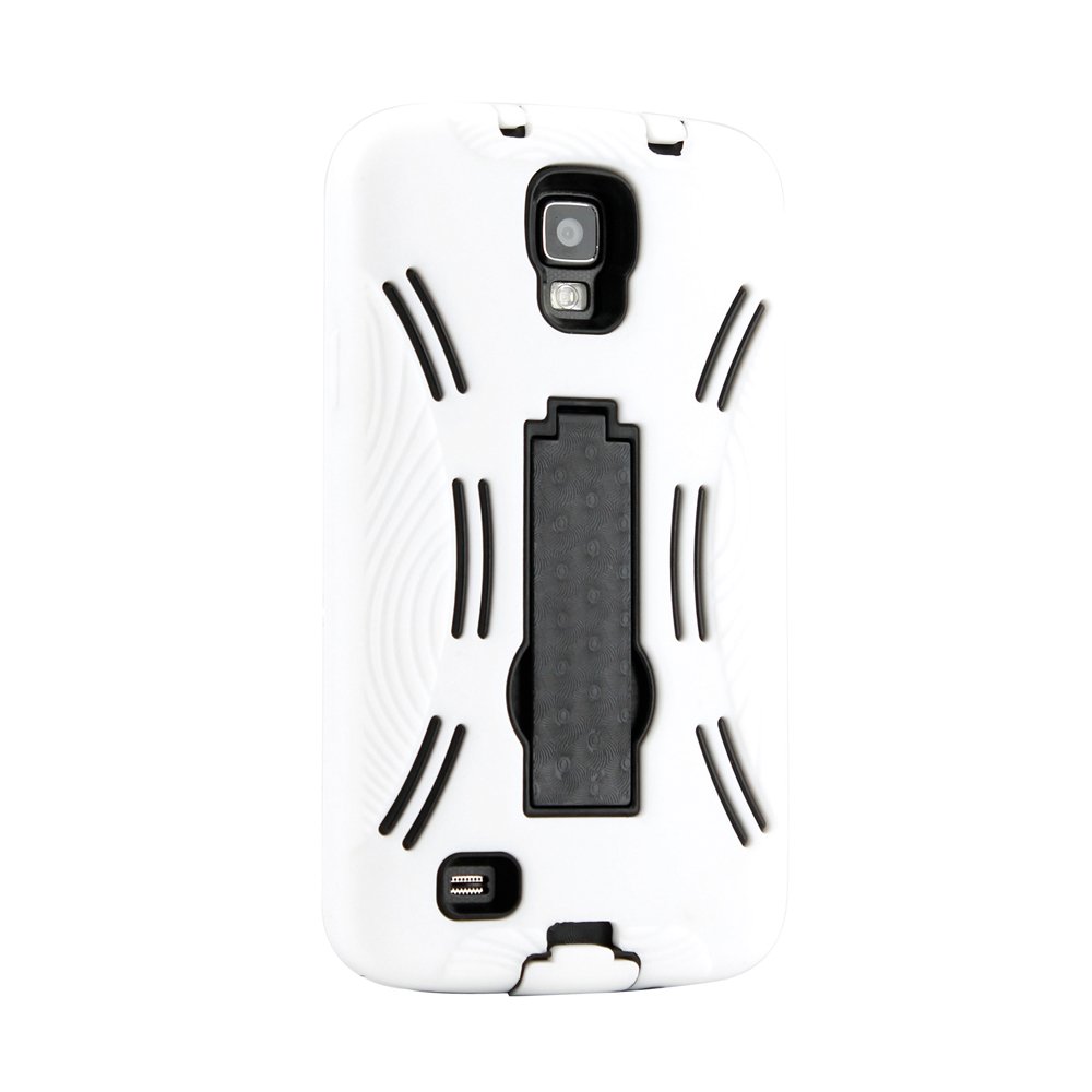 Gearonic Heavy Duty Shockproof Hybrid Rugged Slicone Case with Stand for Samsung Galaxy S4 Active i9295 - Non-Retail Packaging