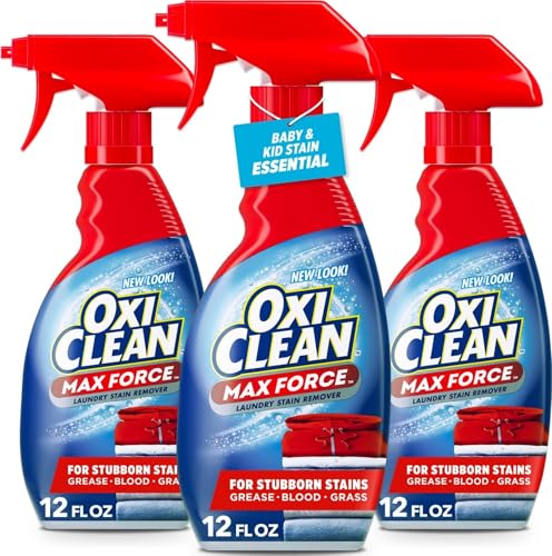 OxiClean Max Force Laundry Stain Treater Spray, 12 Fl Oz (Pa...