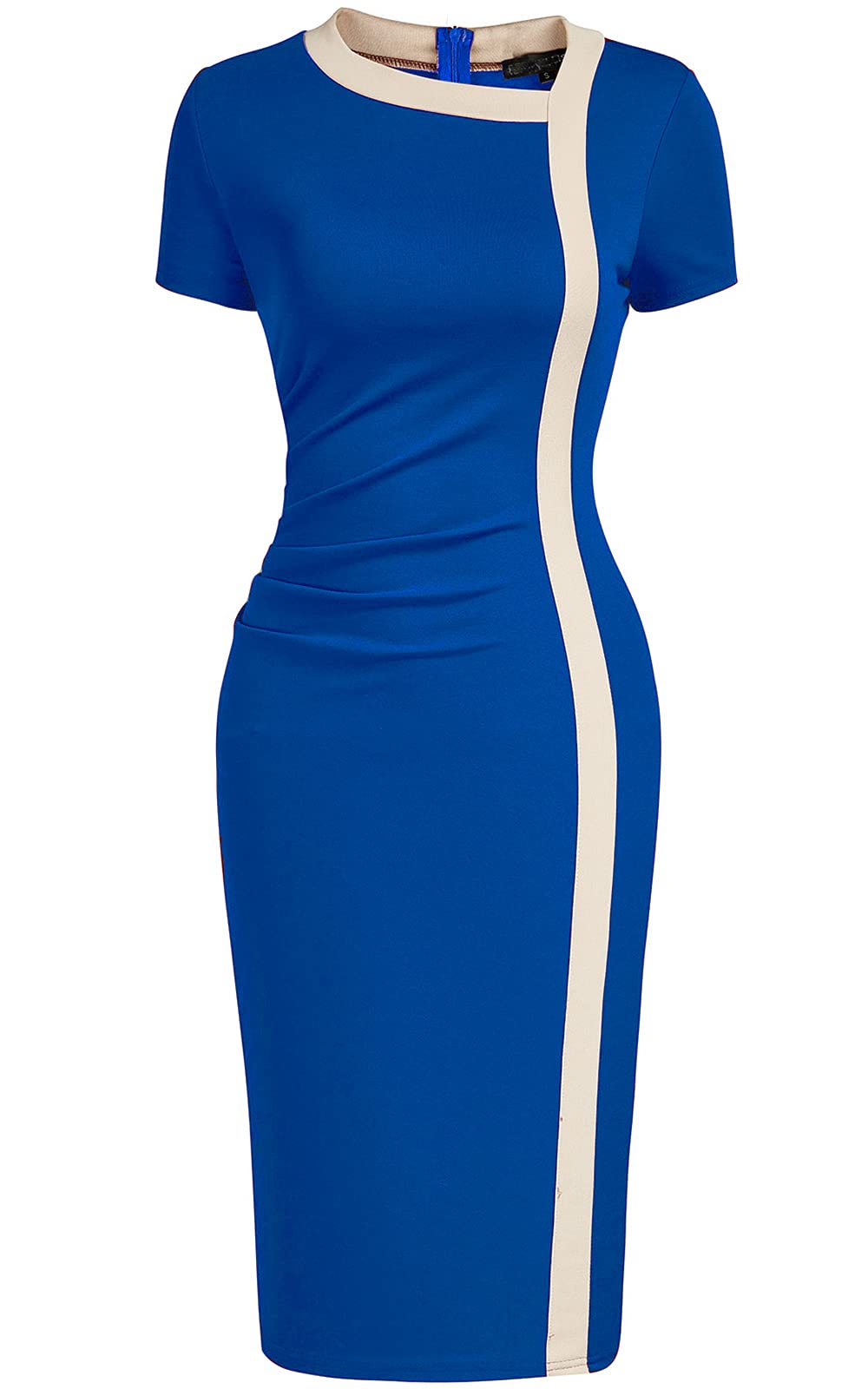 Viwenni Women's Ruffle Short Seelve Vintage Guest Dresses | Perfect for Church Office Daily Workplace Business Occasions
