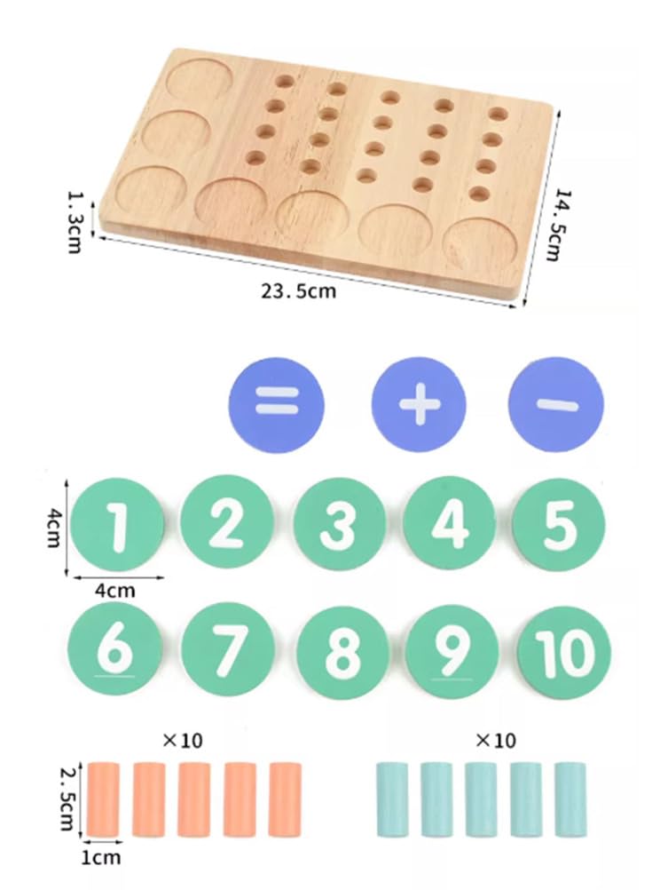 Montessori 10-ramkowy licznik matematyczny, prezent edukacyjny do szkoły domowej i zabawy w klasie