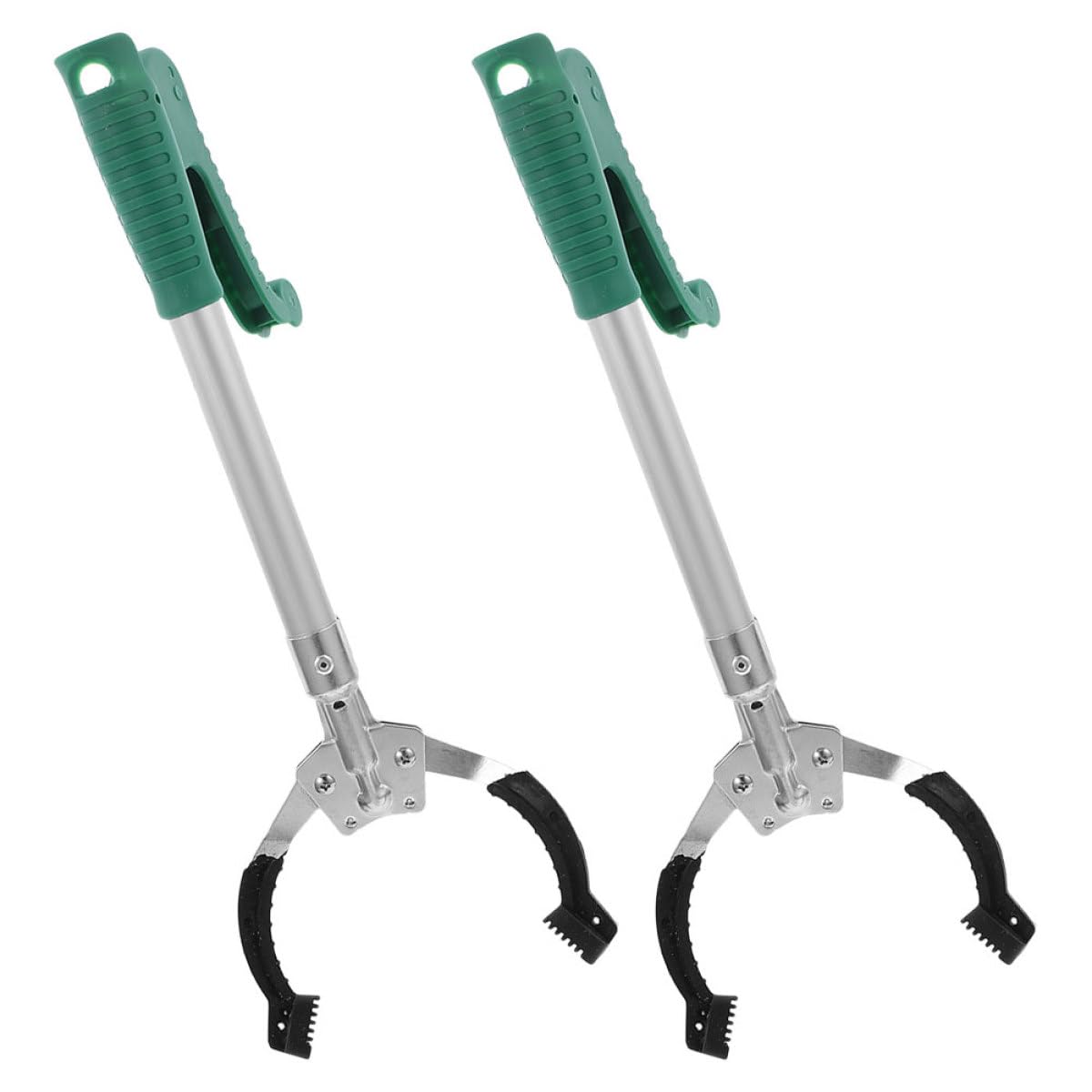 IMIKEYA Pinza Raccogli Rifiuti Ergonomica in Plastico 2 Pezzi Design Versatile per Uffici e Vari Ambienti di Lavoro