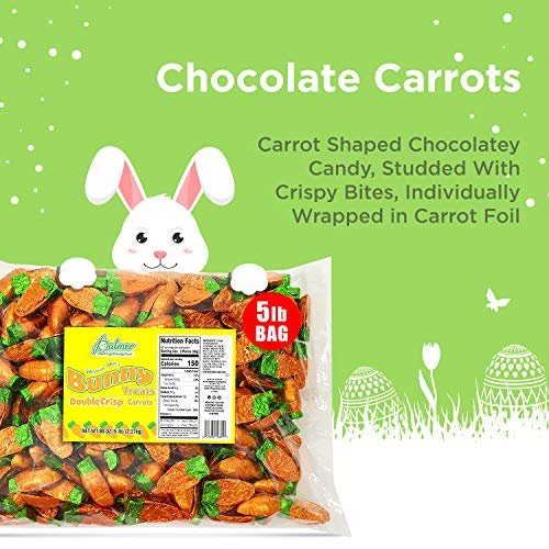 Parsnip Pete's Double Crisp Chocolate Flavor Carrots - Individually Wrapped Easter Candy - Great For Gift Baskets - Delightfully Smooth and Crunchy - 5 Lb - Thumbnail 2