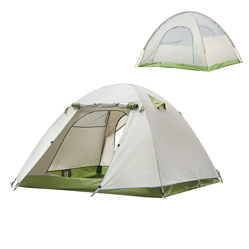 Tienda de campaña de playa para 2 a 4 personas, tienda de campaña al aire libre, toldo con puerta doble con cremallera y bolsa de transporte para la familia, fácil instalación, pequeño ziyu feliz
