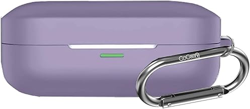 Cocoonkart Soft Silicone Case Cover Compatible for Realme Buds Air 7 | 7 Pro (Lavender Purple)