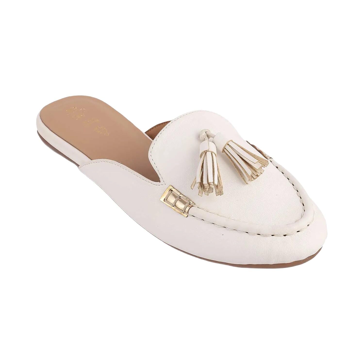 Amassle Women's Tassel Mules - Chic, Comfortable & Vegan-Friendly Flats-image-46