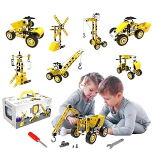 51lp4g16gml - STEM Educational Building Blocks - 100 pcs Toys Stem Kit for Kids Ages 4 5 6 7 8 9+ Engineering Building Blocks Kit Sets Boys Science Kit Tinker Toys