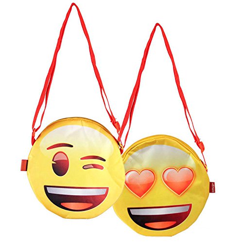 Artesanía Cerdá- Bolso Infantil Emoji Oficial, Amarillo
