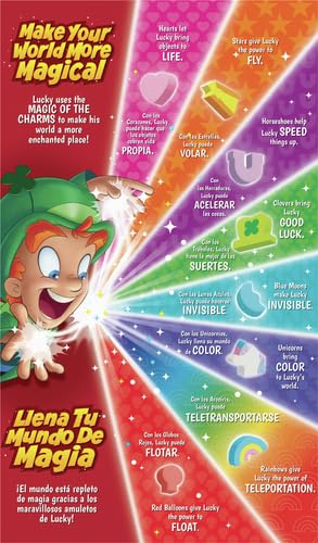 Image of Lucky Charms Gluten Free Cereal with Marshmallows, Limited Edition Jumbo Rainbows, Kids Breakfast Cereal, Made with Whole Grain, Family Size, 18.6 oz (Pack of 7)