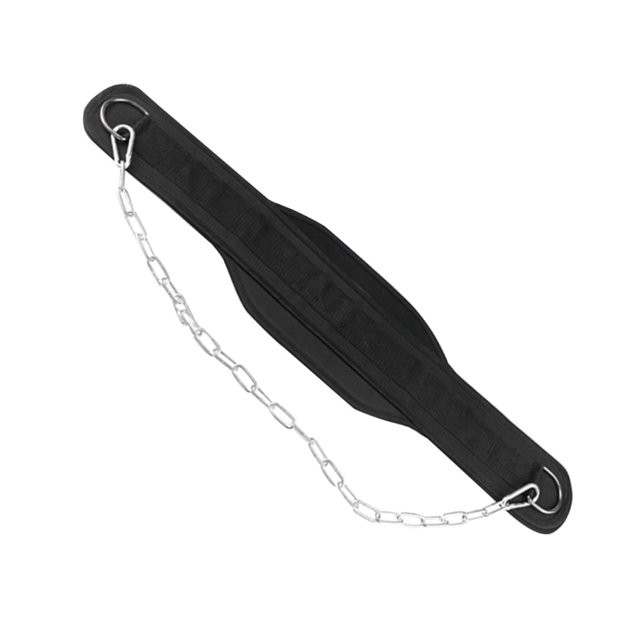Cinturón de dips y dominadas BESTonZON en nylon negro ajustable 8