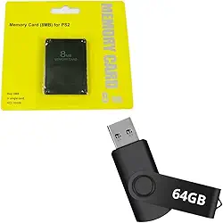Kit para Play 2 Memory Card com OPL + Pen Drive 64 GB