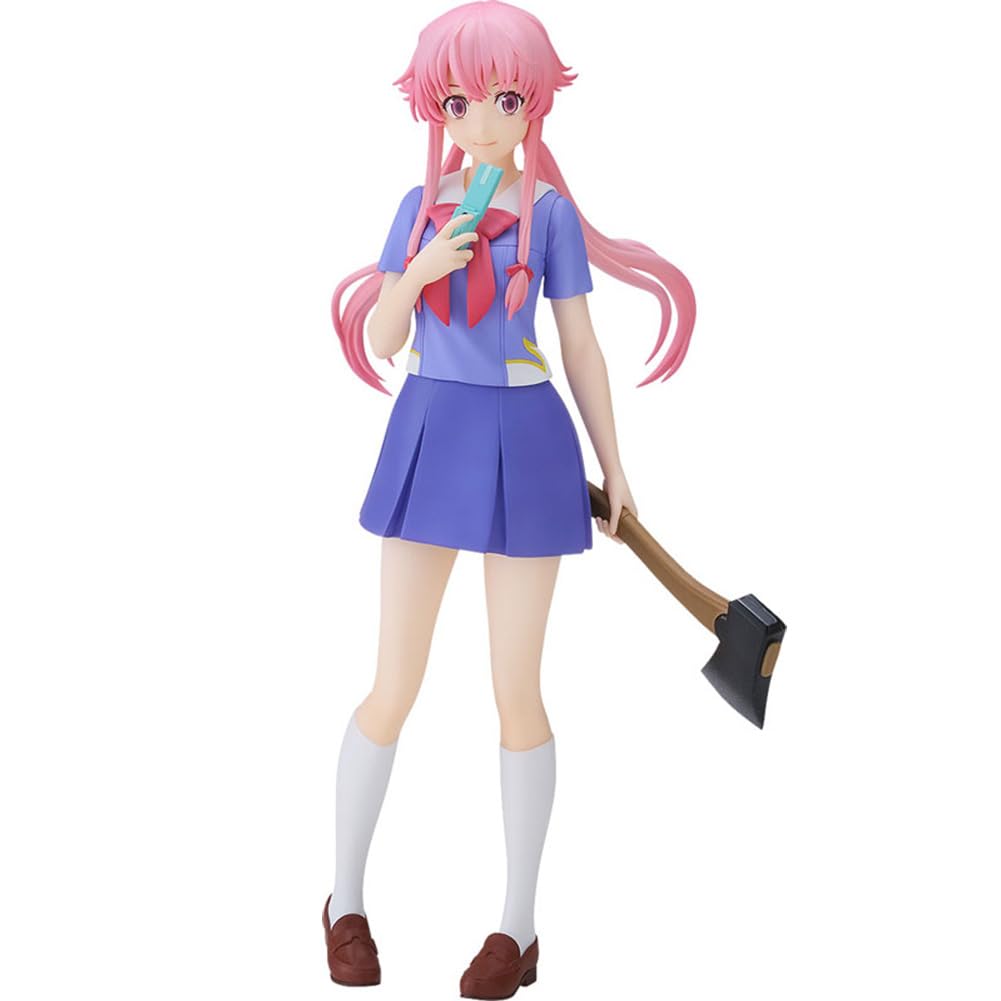 Zhongkaihua Gasai Yuno Figure Gasai Yuno Action Figure Anime Girl PVC Model Figurine 17CM Desk Christmas Home Decoration Birthday Ornament