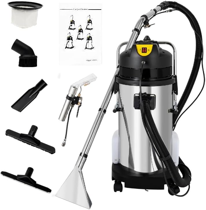 40L/11Gal Commercial Carpet Cleaner, 3 in 1 Multi-Purpose Floor C...