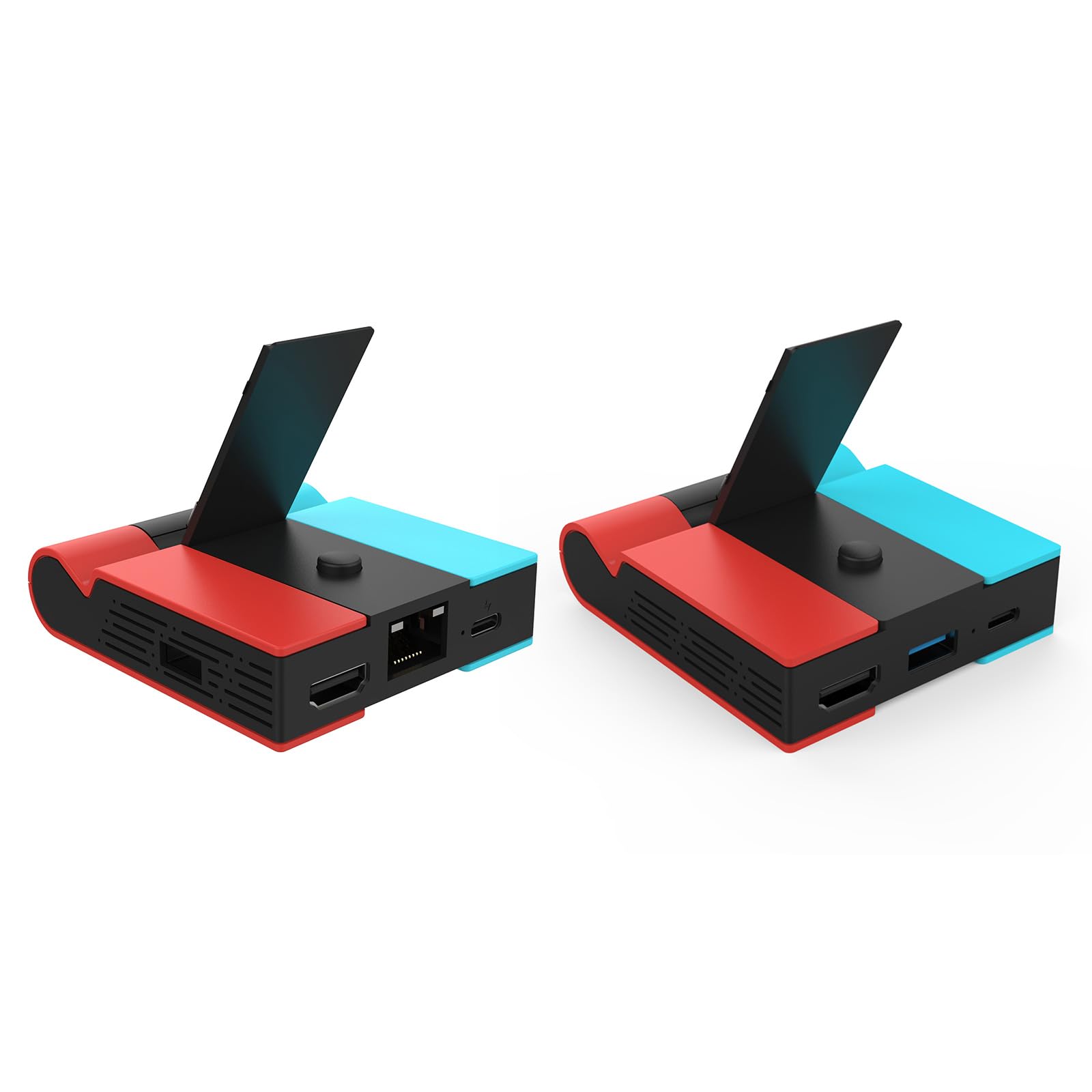 Per NS Dock Convertitore Video Pieghevole RJ45-Ethernet USB3.0 Porta di Ricarica PD Adattatore USB Docking Station Portatile